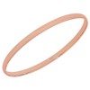 Bangle Real 18Kt Rose Gold Filled Solid 3mm Ladies Medium