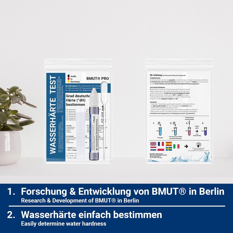 BMUT Water Hardness Test Kit - WH-1-2er - 1 Count