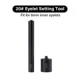 WUTA Eyelets Setting Tool,Smooth Black Grommet Installation Tools, Rivets Setter Tool Kit for Leather Craft（6mm）
