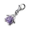 jewellerybox Sterling Silver & Crystal Penguin Clip on Charm