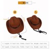 aoozleny Pet Cowboy Hat and Bandana Scarf - Western Cowboy