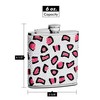 Genuine Rhinestones Hip Flask Holding 6 oz - Leopard Pattern