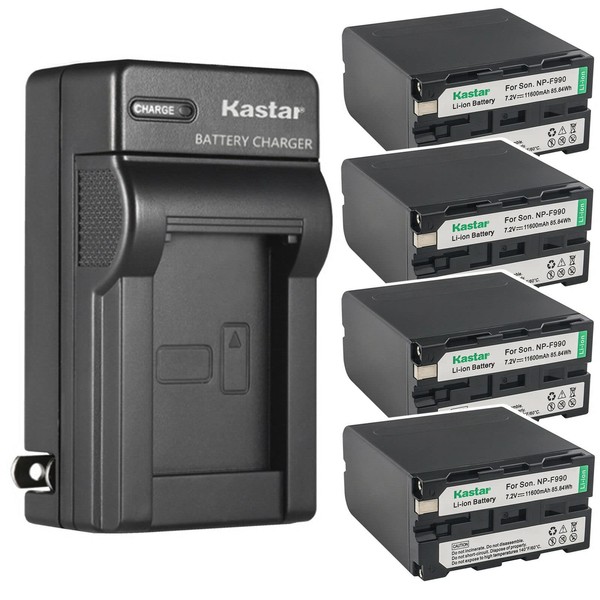Kastar 4-Pack Battery and AC Wall Charger Replacement for Son