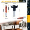 Akylintools 2Pcs Brad Point Boring Bit Dowel Drill Bits 8mm