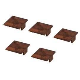 GedoTec Furniture Knobs Antique Furniture Handles Vintage AG10003 | Metal Copper Bronze Powder Coated | BA 64 mm | Drawer Knobs Steel Used Look Rust Look | Pack of 5 - Cabinet Knob with Screws