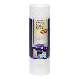 Warp's Plast-O-Mat 20 ft. L x 12 in. W White Non Adhesive Ribbed Shelf Liner