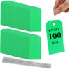 Pack of 100 Plastic Shipping Tags,with Wire Ties Plastic Hang