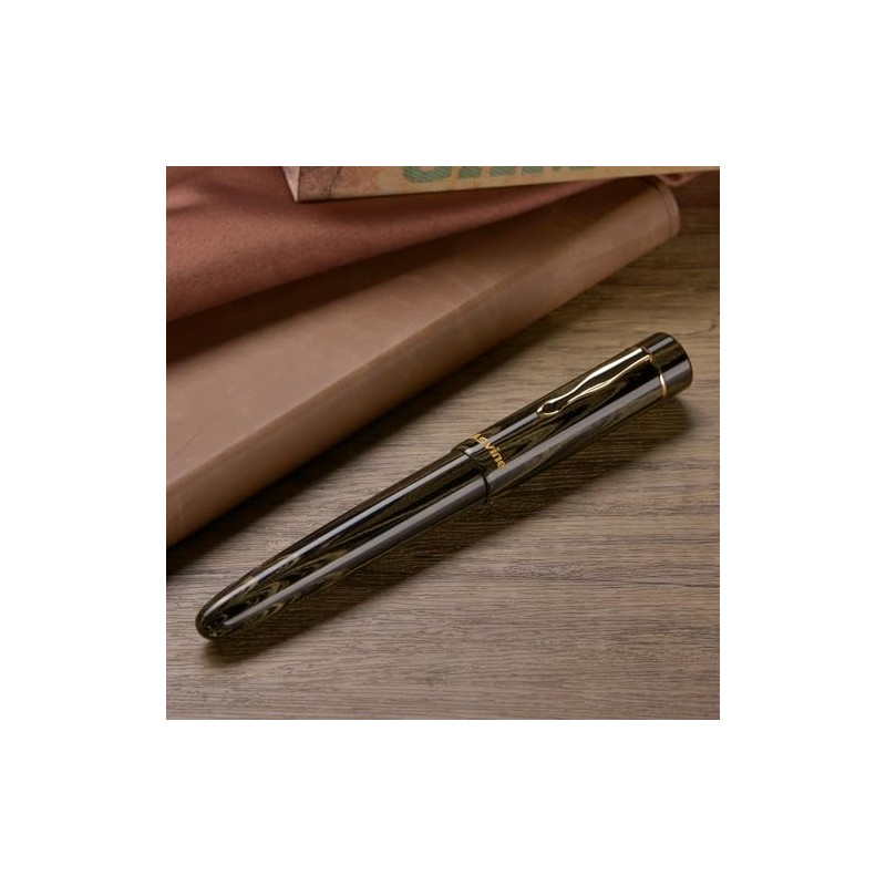 Asvine C2000 Germany Cumberland Ebonite Pluma Estilográfica Número 8 Plumín