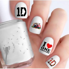 One Direction (Clear Vinyl - Cut, Peel & Stick Nail Decals)