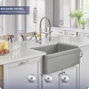 Fapully Pull Down Kitchen Faucet with Lock Sprayer,Single Handle Spring