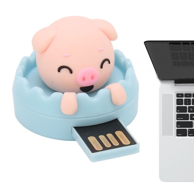 U Disk Cute Pig USB Interface Hot Swap Anti Electromagnetic