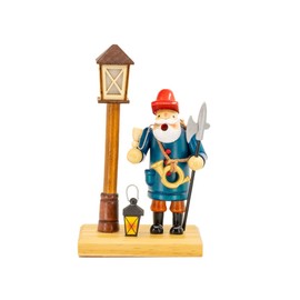 Kaladia - Smoker / Incense Figurine Made of Wood - Motif: Night Watchman - for Incense Cones Size M - Dimensions: Approx. 11 x 7 x 19 cm