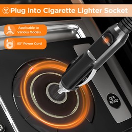 Westinghouse Heated Car Blanke1t, 12-Volt Electric Blanket for Car, Truck, SUV, RV, Portable Heated Throw for Camping, Charcoal, 59" x 43”