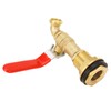 Rain Barrel Spigot, Solid Brass Bulkhead Fitting 1/2 Inch Simple