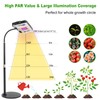 LBW Grow Light for Indoor Plants, Full Spectrum Desk LED