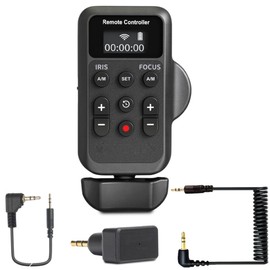 Lectronify Wireless LANC Camera Remote Compatible with Panasonic, Sony & Canon - Controls Zoom, 2.5mm Jack, 2.4GHz Wireless Receiver, 3.3' LANC Cable, Pressure-Sensitive Rocker for Video Recording