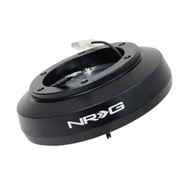 NRG Innovations NRG-SRK-122H Steering Wheel Quick Release Short Hub Adapter 6 X 70mm Bolt Pattern, Retain Horn & Turn Signals, Black Body