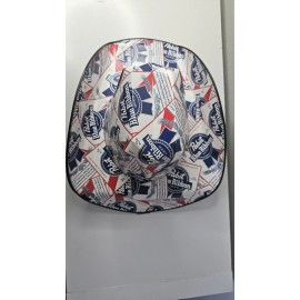 PBR Pabst Blue Ribbon Beer Cowboy Hat Cardboard & Elastic Summer Party Hat