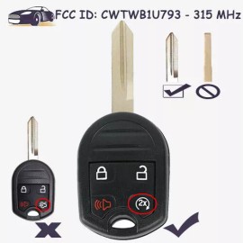 KEYECU Remote Head Key Fob 164-R8067 CWTWB1U793 for Ford F-150 F-250 F-350 F-450 F-550