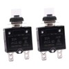 mxuteuk 2Pcs 20Amp Circuit Breakers Push Button Manual Reset 125/250V