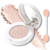 Wugbc Pearl White Glitter Eyeshadow Palette, Single Shimmer Eye Shadow