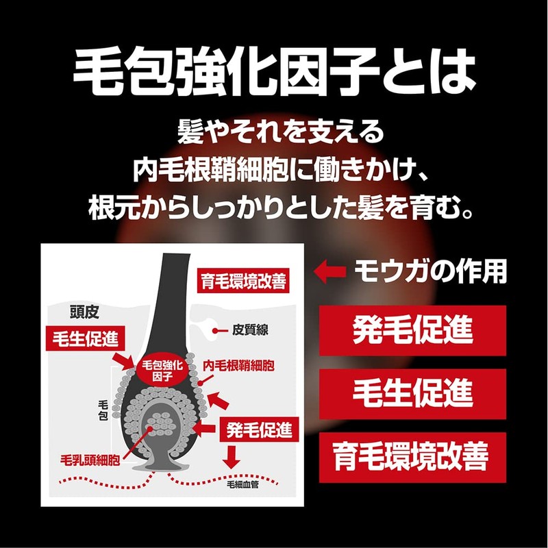 【医薬部外品】モウガ 育毛剤 漲(ミナギ)120ｍL 男性向け