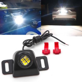 Xotic Tech Flush Mount Truck Tailgate Backup Tail LED Light Lamp, 6-SMD Xenon White