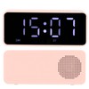 Alarm Clock Bluetooth Speaker Distortion Free USB Charging Mirror Display