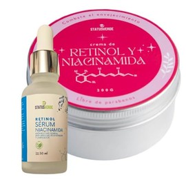 Kit 2 piezas ANTITEXTURA de RETINOL con Niacinamida crema 200g y serum facial 30ml