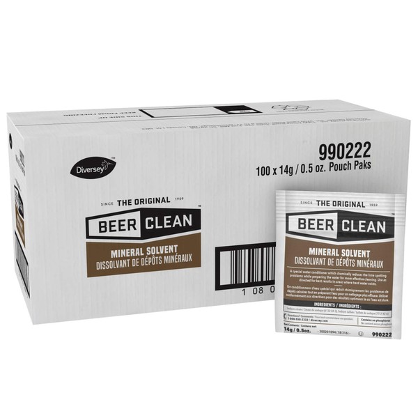 Diversey-990222 Beer Clean Mineral Solvent, (0.5 Ounce, 100-Pack)