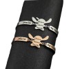 Jextech Set 2 Pulsera Amigos Ohana Stich Familia Ajustable Acero