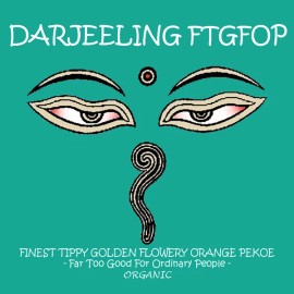 Travelers Darjeeling FTGFOP Organic Black Tea, loose/bulk from $5.00 (1 oz.) - 8 oz. @ $4.50 (10% discount)