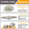 2 Set 8 Pin Waterproof Connector Automotive Electrical Butt, IP67