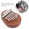 8 Tone Kalimba Thumb Piano C Key Mini Portable Mahogany
