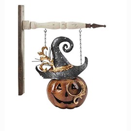 11 Inch Metal Jack O Lantern w/Hat Arrow Replacement