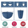 Wrova 40Pack plates and bowls sets for kids - Unbreakable