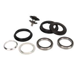 Bike Headset Aluminum Alloy Bike Bearing Headset Star Nut Spacers Kit for 44 to 49.7mm Tapered Steerer with 28.6mm Standard Straight Front Fork