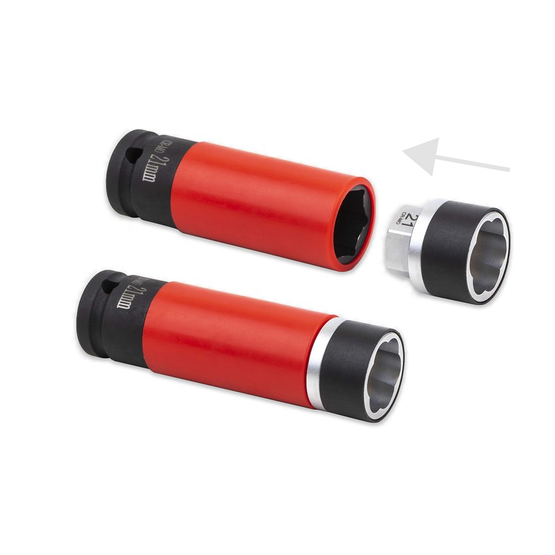 7pc 1/2-Inch Drive Non-marring Impact Deep Lug Nut Socket Set