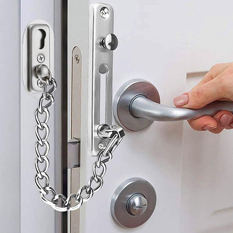 Door Security Chain Lock Stainless Steel Casting Door Lock Front