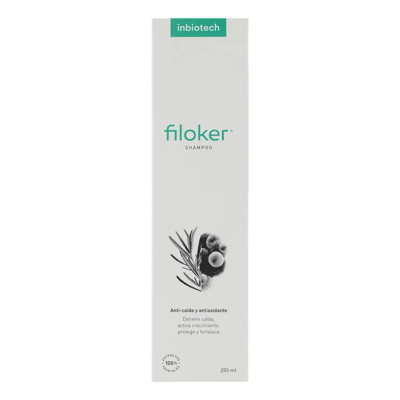Filoker Shampoo Anticaída Y Antioxidante, Inbiotech