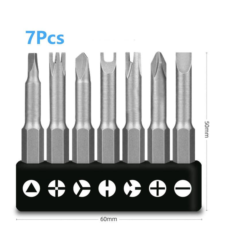 7-Piece Specially Shaped Screwdriver Set, Special Bit Set, Triangle Screwdriver,