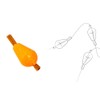 ANCLLO 6pcs Float Foam Olive Shape Indicators Fly Fishing Accessory,