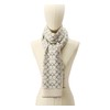 METALLIC SIG C KNIT SCARF