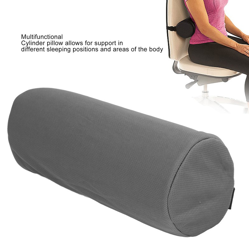Lumbar Roll Pillow Multifunctional Memory Foam Back Roll Waist Support