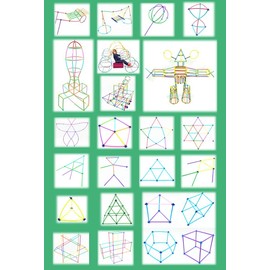 FeiWen 200/400 Piece Construction Building Blocks for 3 and up, Multicolor Simple Educational Building Plastic Toys for Kids (400)