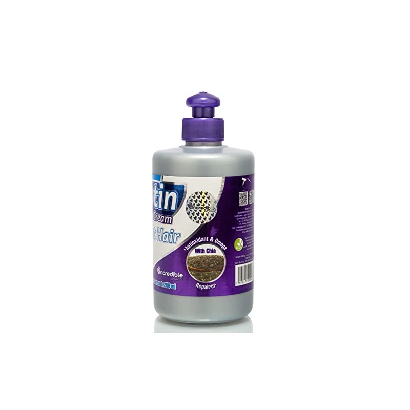 Crema para Peinar con Biotina y Queratina para Cabello Liso