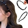 Gem Thin Pearl Decoration Headband Knot Wedding Gem Headband Thin