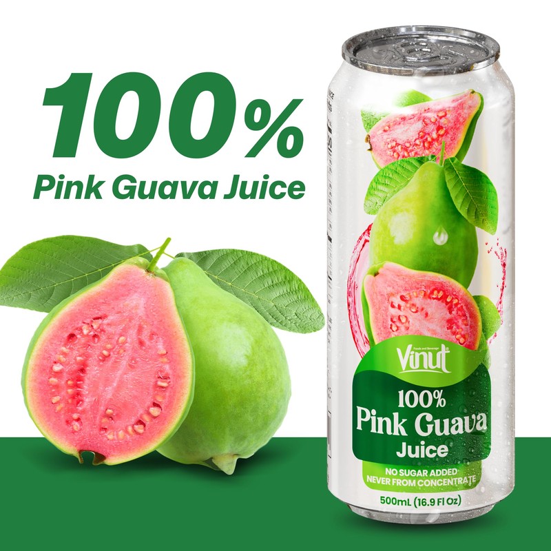 VINUT 100% Pink Guava Juice, No Added Sugar, Not From