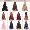 French Curly Braiding Hair Pre Stretched Loose Wavy Braiding Hair
