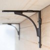 Hammer and Tongs - Curved Iron Shelf Bracket - D150mm